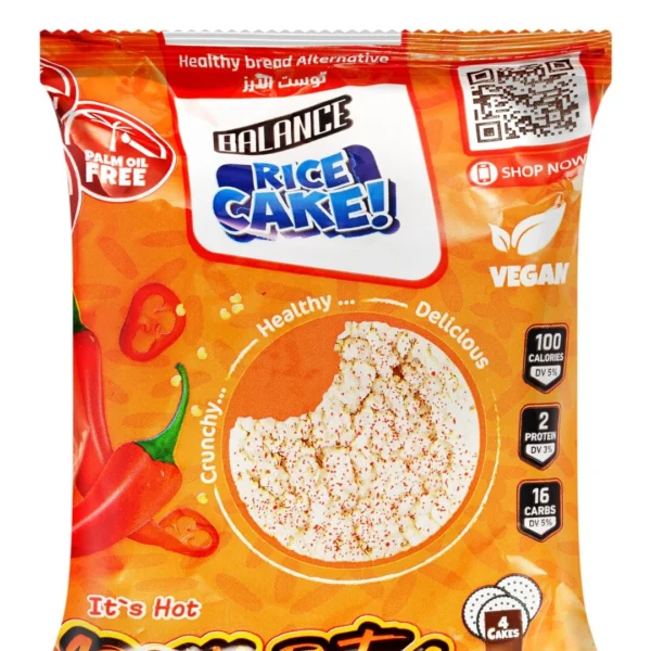 Balance Spicy Rice Cakes - vegan, gluten free, preservatives free