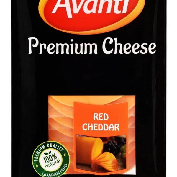 Avanti Premium Full Fat Red Cheddar Cheese Slices