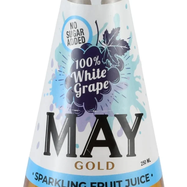 May Gold Non-Alcoholic Sparkling White Grape Juice - no added sugar