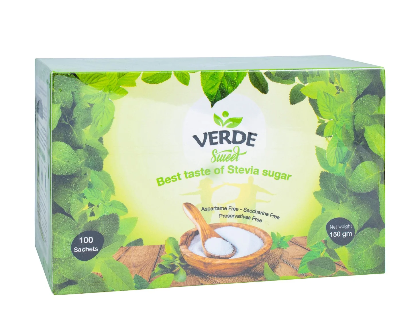 e9e6f79e-7613-4d1f-ba50-8d630fab54e687f95f97dfcf414977b81d6064bb956f_DSC_0149 Verde Sweet Stevia Sugar - aspartame free, saccharine free, preservatives free ( 100 Sachets ) - الصورة 1