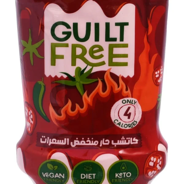 Organic Nation Guilt Free Hot Ketchup Sauce - vegan, no added sugar, dairy free
