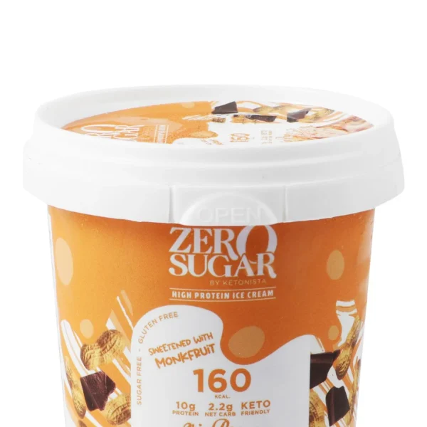 Ketonista Zero Sugar 10g Protein Choco Chip Peanut Butter Ice Cream - gluten free, artificial color free
