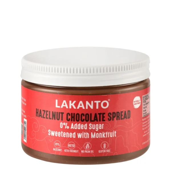 Lakanto Chocolate & Hazelnut Spread - no added sugar, gluten free, palm oil free