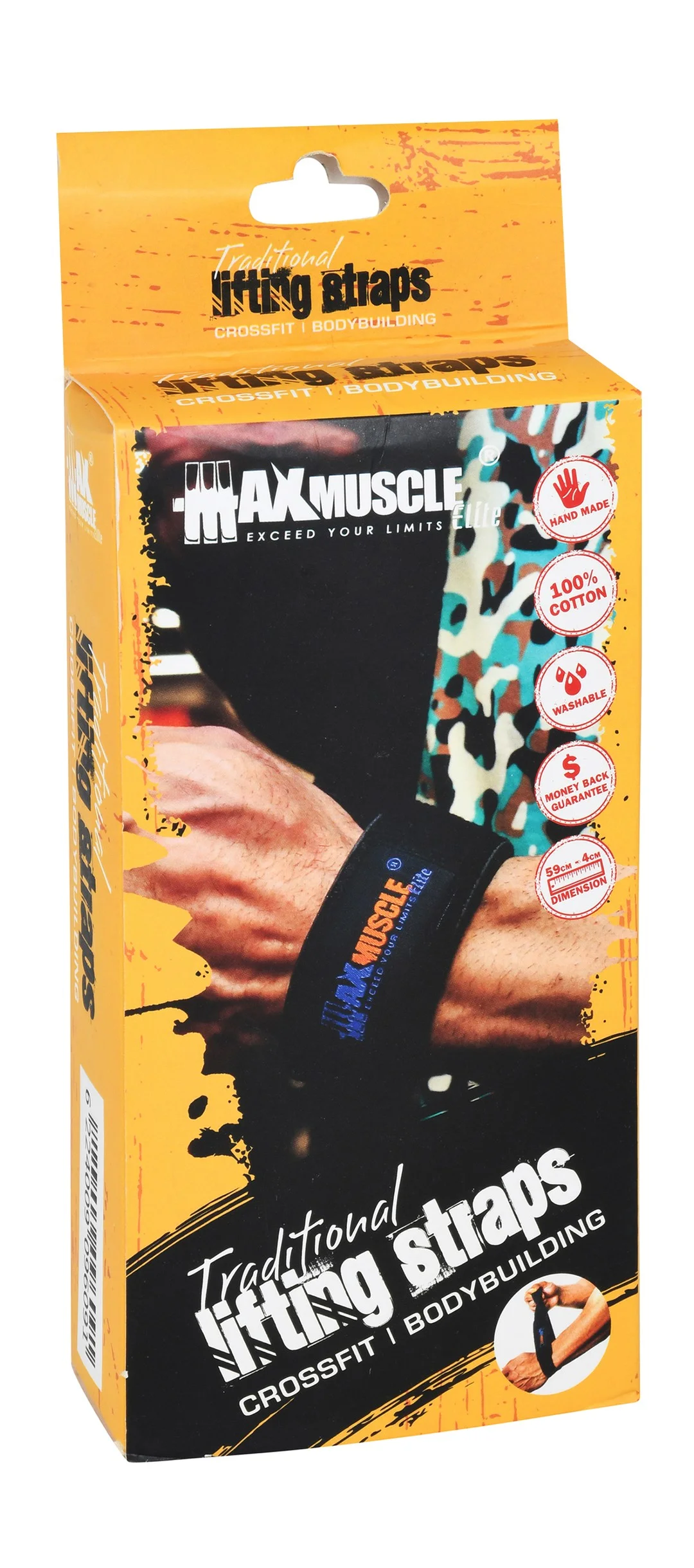 ff905992-ca22-40c1-8fc1-e1fe5a4cbf716caffe3642c68cf52d4c21e2c1ba1543_DSC_0056 Max Muscle Black Cotton Traditional Lifting Straps - الصورة 1